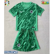 Nederland Keeper Hjemmedraktsett Barn EM 2024 Kortermet (+ Korte bukser)